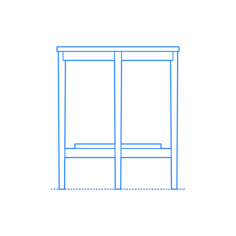Furniture Side Tables End Tables Ikea Malmsta Side Table Outline Svg Vector, Free Vectors File